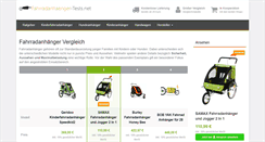 Desktop Screenshot of fahrradanhaenger-tests.net